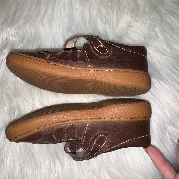 Livie & Luca Chocolate Ruche Mary Jane Shoes - Picture 7 of 9